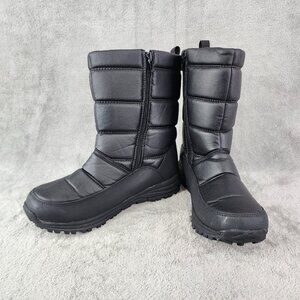 Unisex Black Magellan Outdoors Snow Boots Men size 8, Womens Size 9D